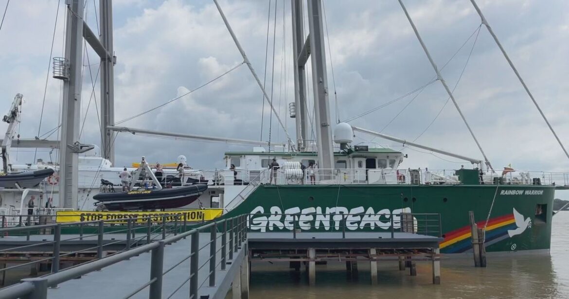 cop30:-navio-do-greenpeace-chega-a-belem-|-cnn-brasil